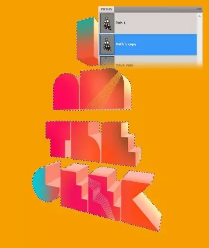 آموزش پوستر تایپوگرافی سه بعدی